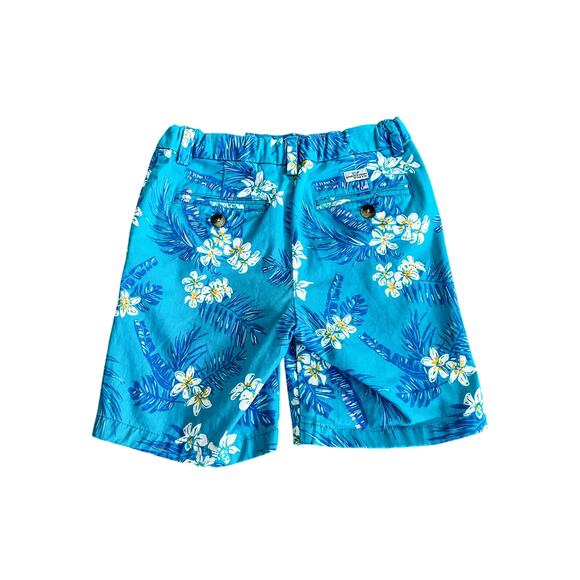 Vineyard Vines Boys’ Blue Floral Print Shorts - Size 7 - Picture 2 of 6